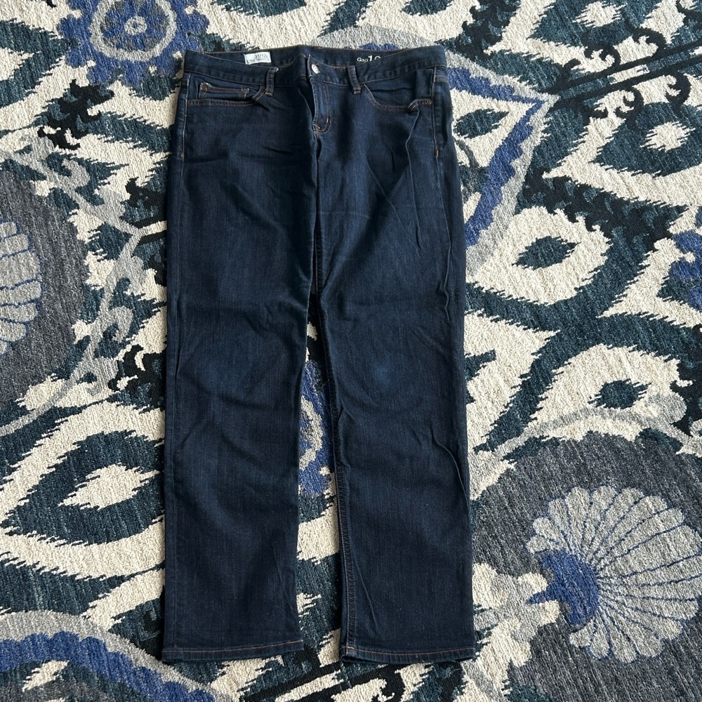 GAP 1969 Dark Blue Straight Leg Jeans